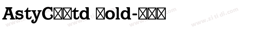 AstyCFStd Bold字体转换
